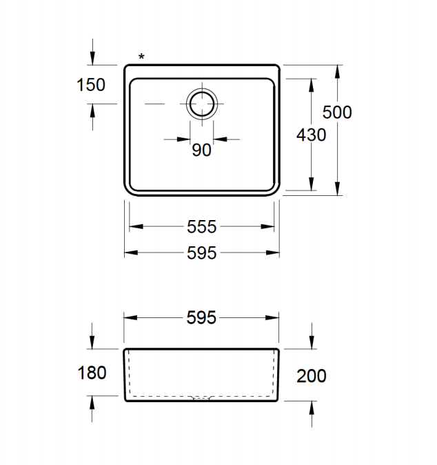 Villeroy & Boch 60 X Sink Ceramic White