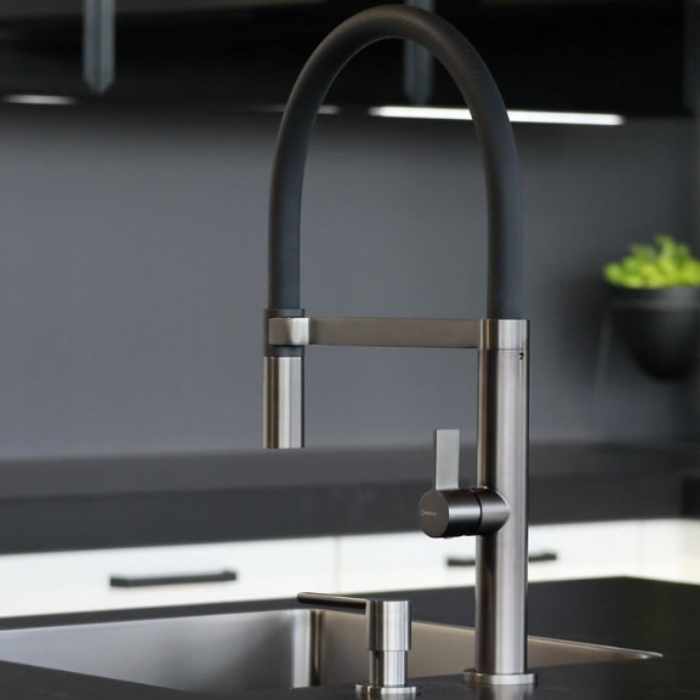 Caressi CA1112GM Grifo de cocina ECO Gun Metal