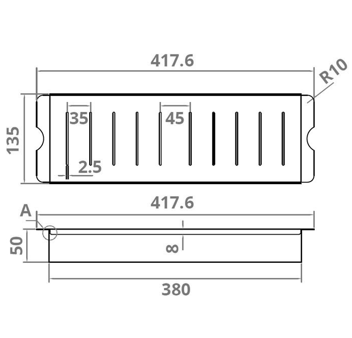 Caressi Gold CACSCG Insert Tray
