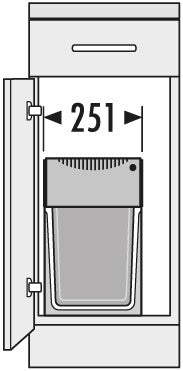 Hailo AS Tandem 24/7 – Full-Extension Dual Bin Waste System Gray/Silver