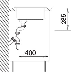 BLANCO RONDO Granite Sink Black