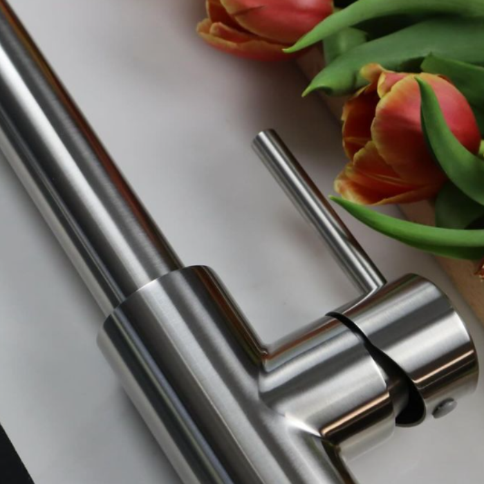 Caressi CA1108IU ECO Grifo de cocina de acero inoxidable