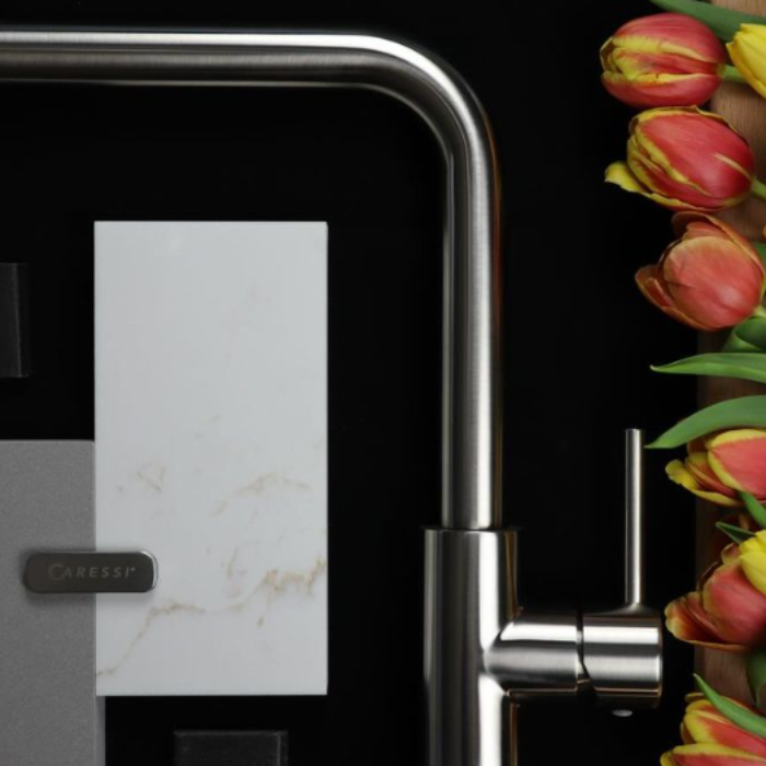 Caressi CA1108I ECO Grifo de cocina de acero inoxidable