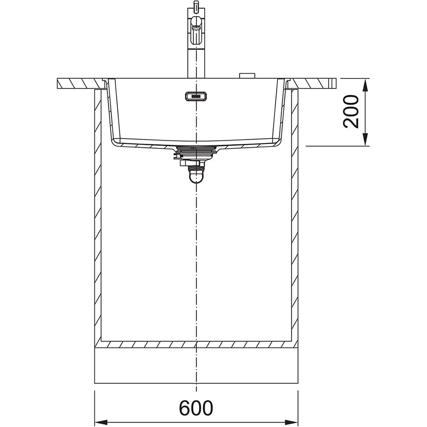 Franke Maris MRG 210-52 Sink Black edition Fragranite flush mount or undermount