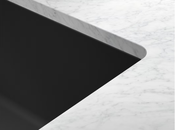 Franke Maris MRG 160-34-15 Sink matt black with small bowl right Fragranite Undermount