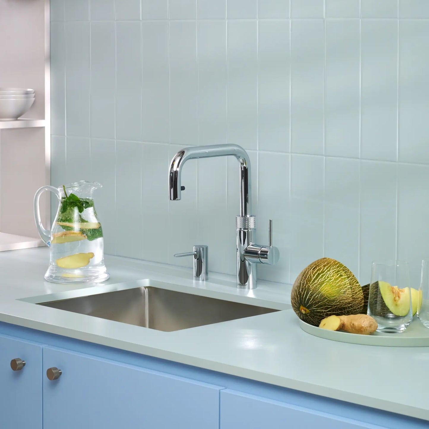 Quooker Flex Square COMBI Tap - Instant Boiling Water with Pull-Out Hose 1