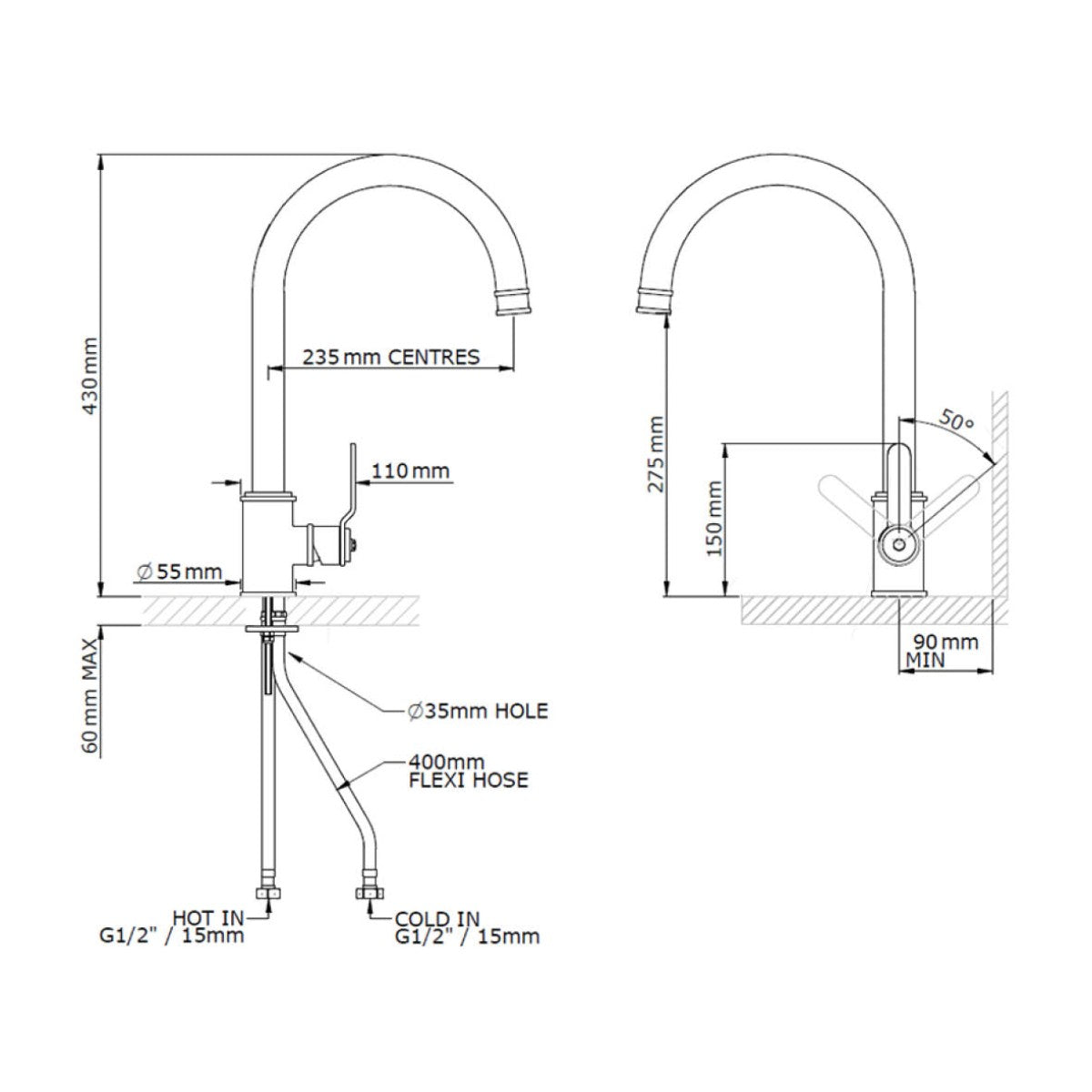 Perrin & Rowe Armstrong 4512 Kitchen faucet Satin brass