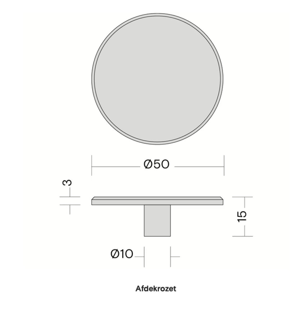 Placa de Cobertura Quooker® Cobre Rosé