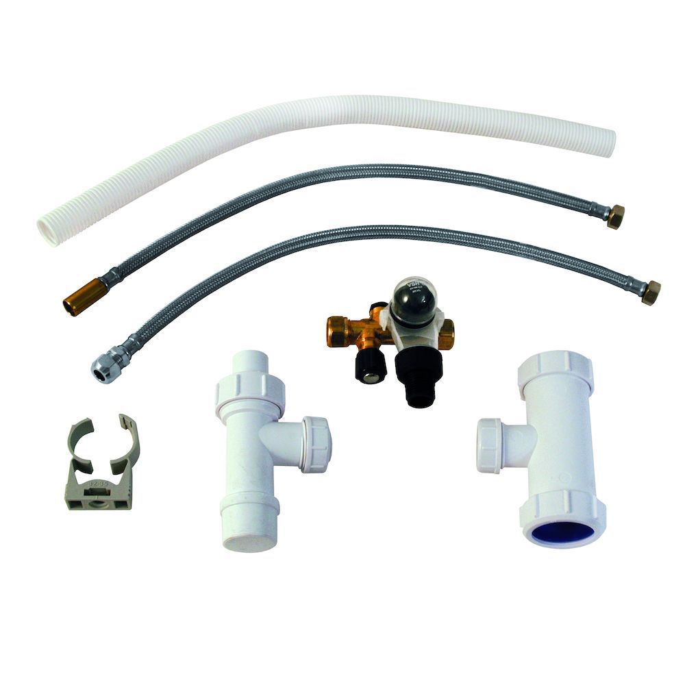 Boiler aan- en afvoerset - Altijd mee bestellen!!