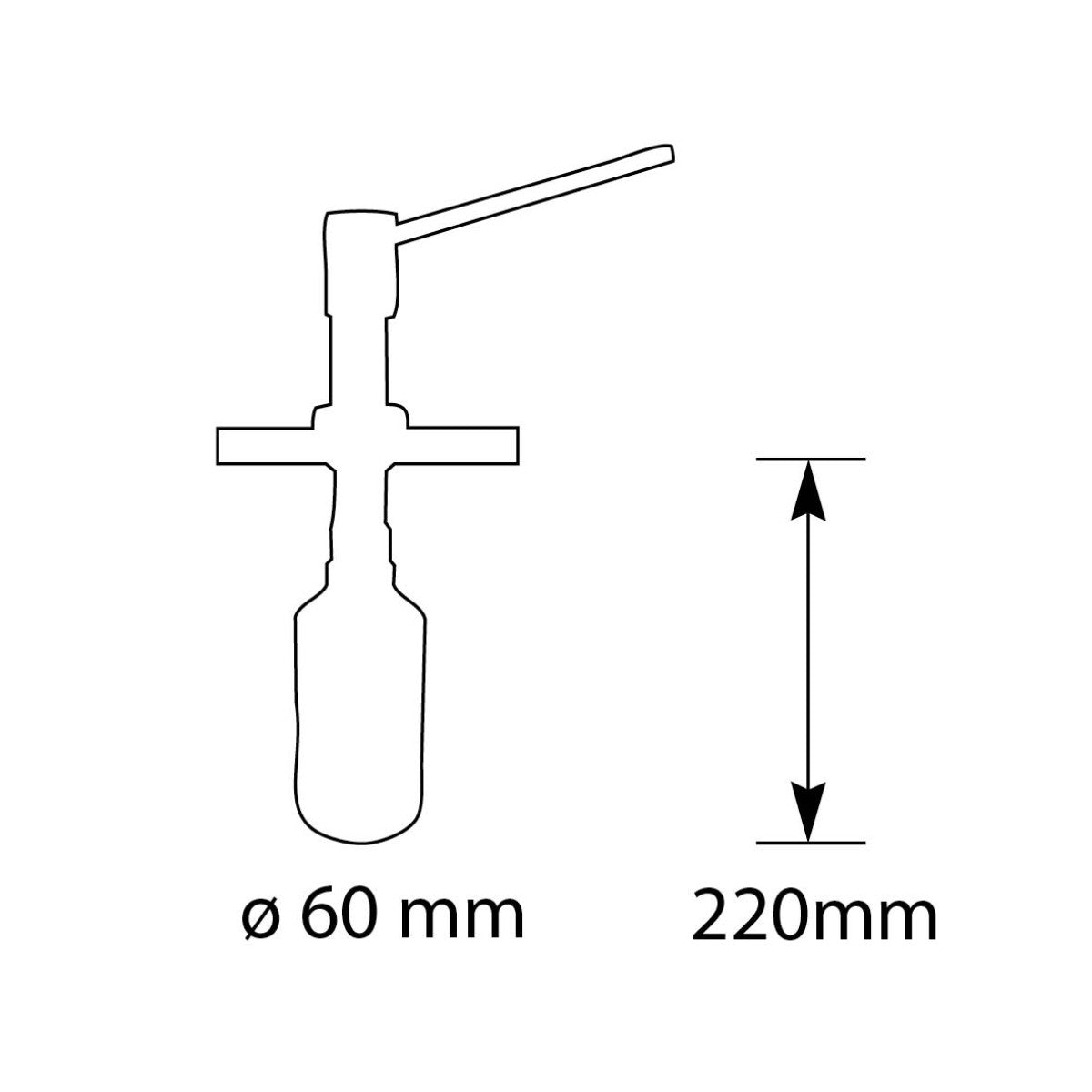 Soap pump 736 Stainless Steel
