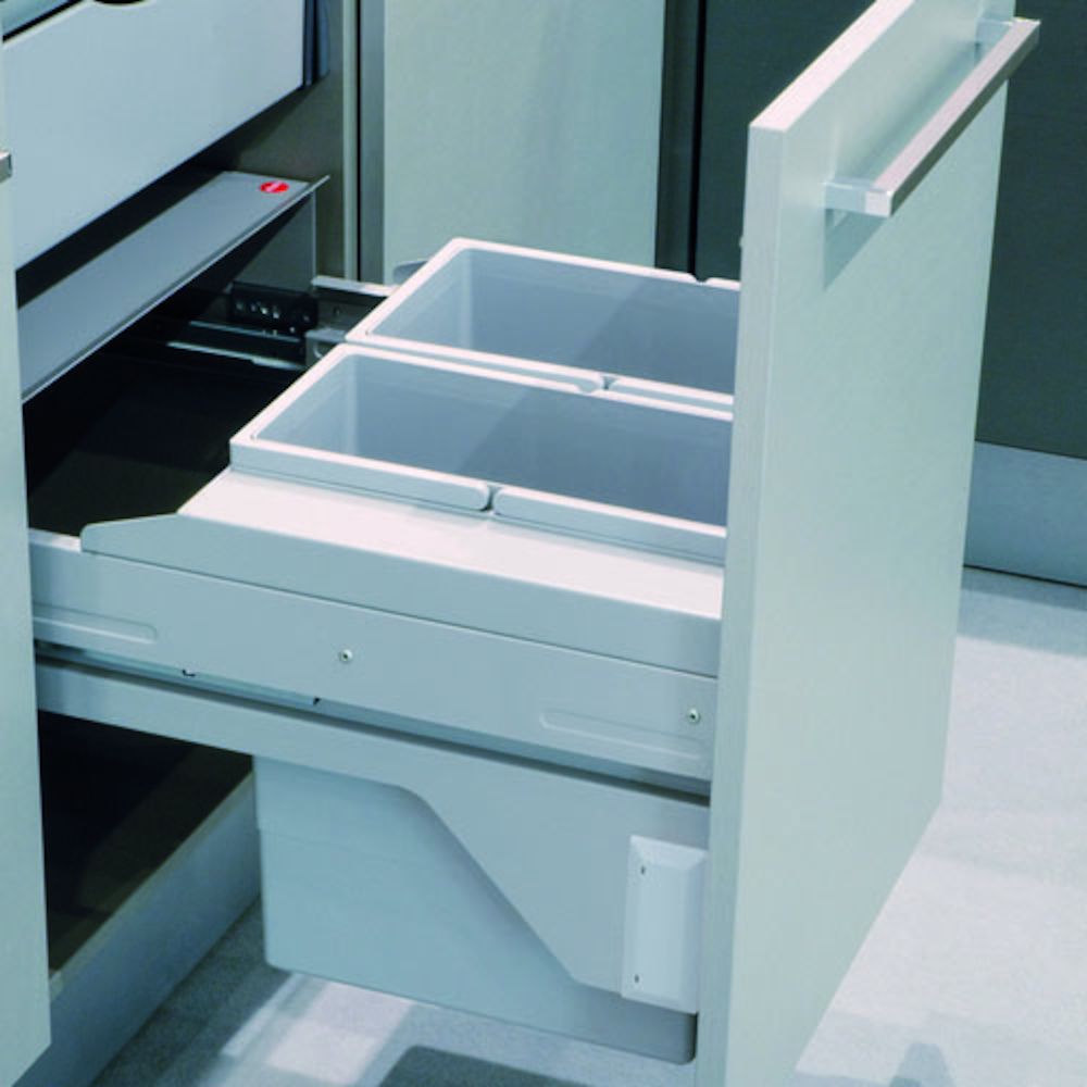 Hailo Euro-Cargo-Soft-Short-Front - 28L Afvalsysteem Grijs