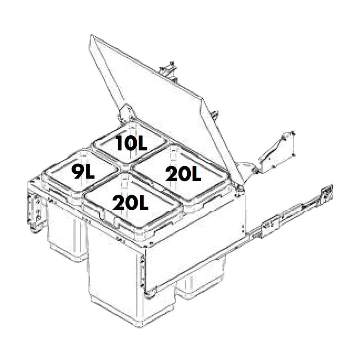 Vibo Globe 20 Miembro automático M60 Sistema de residuos Gris