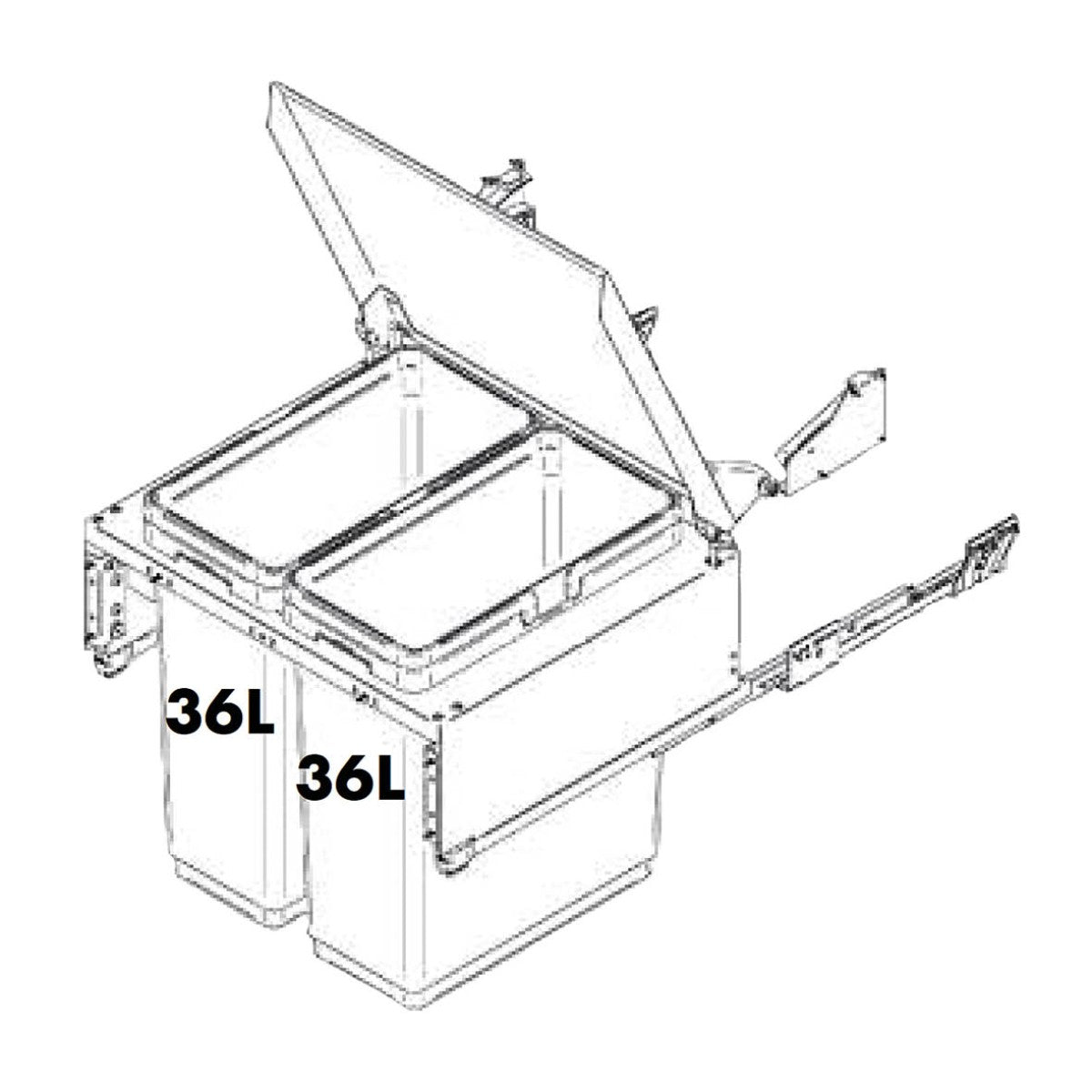 Vibo Globe 20 Miembro automático M60 Sistema de residuos Gris