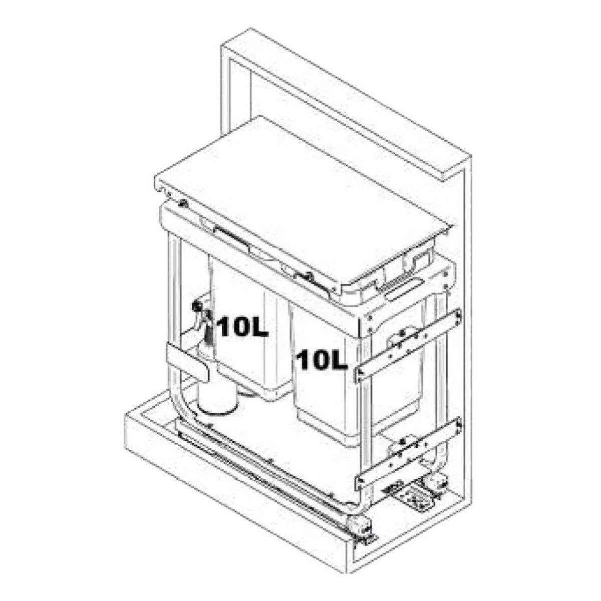 Vibo Kombi 20 Easy M30 Afvalsysteem Gris