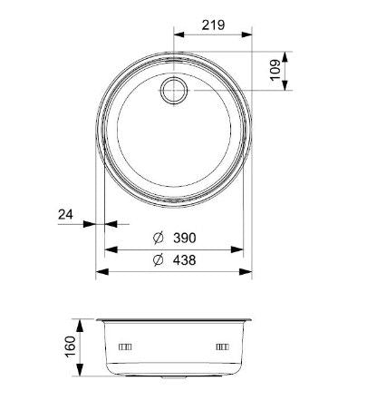 Reginox R 18390 Spüle Edelstahl Aufputz