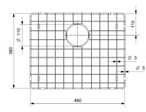 Reginox Prateleira Inferior Miami 50 Copper