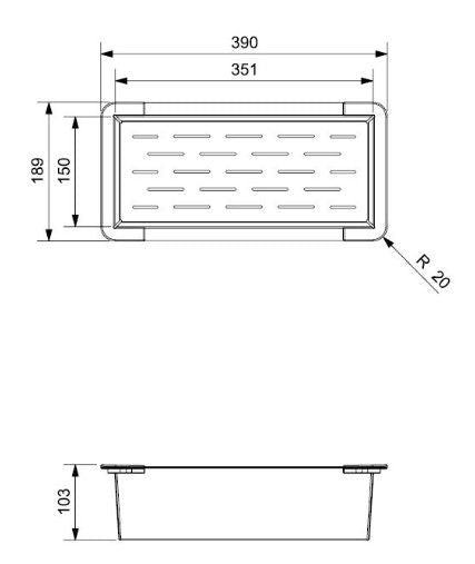 Reginox Insert Tray New Jersey Stainless Steel