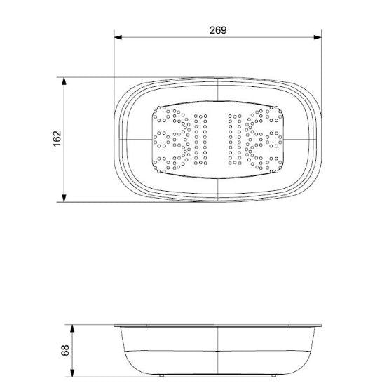 Reginox Insert Tray Plastic Transparent