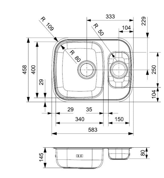 Reginox Morena spoelbak RVS met kraangat