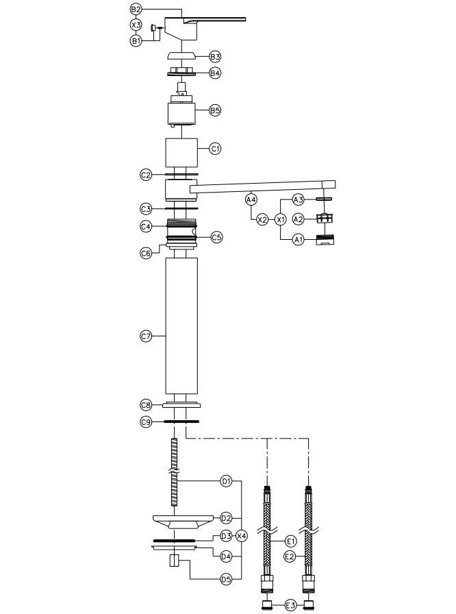 Abode Prime Kitchen Faucet Stainless Steel-Look