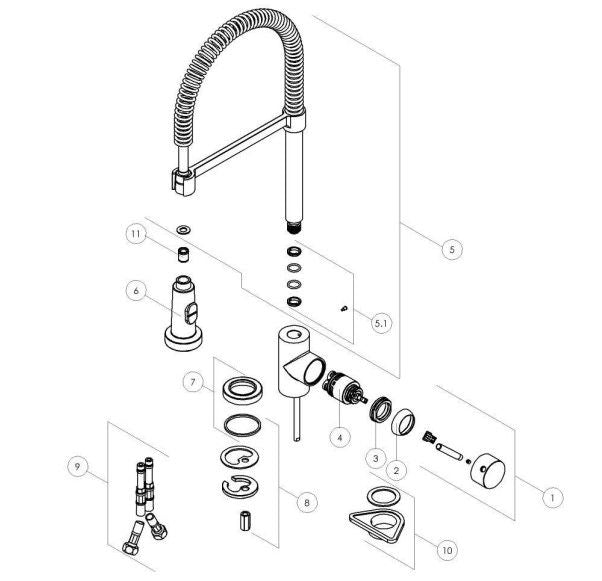 Alpha OZ 300 Kraan Chroom