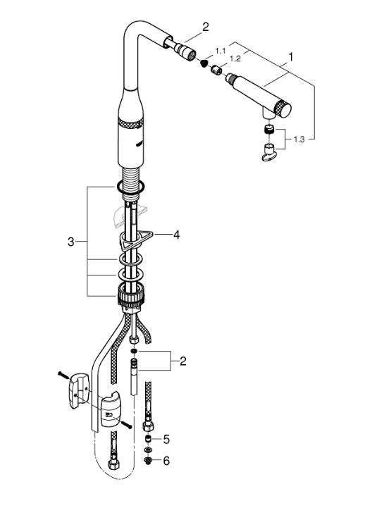 Grohe Essence Smartcontrol 31615DCO Supersteel