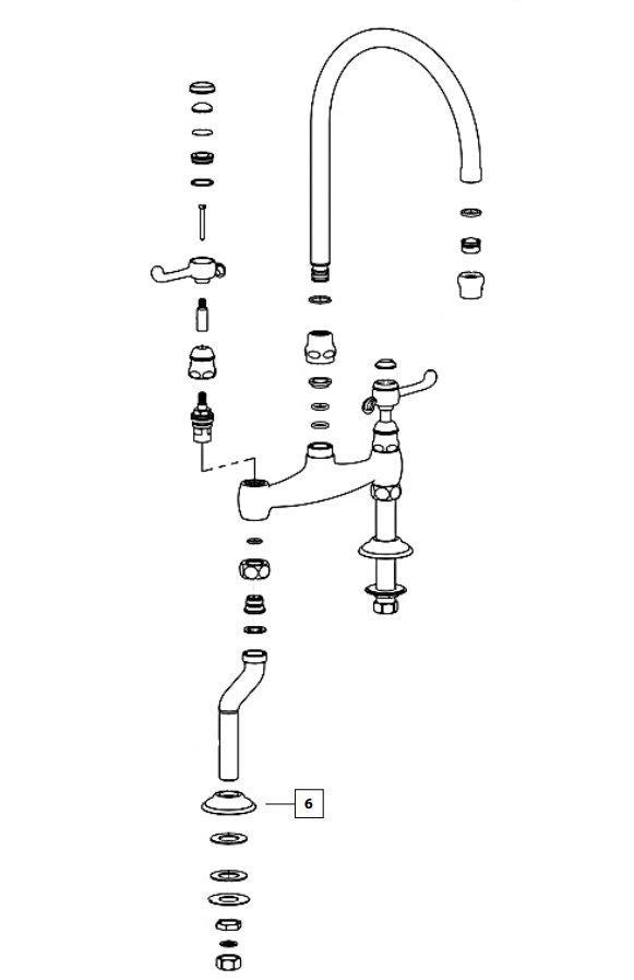 Horus Montmartre 5141 Two-lever 2-hole Kitchen Faucet Matte Black