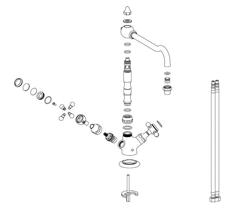 Horus Orient 1103 Tweegreeps Kraan matzwart
