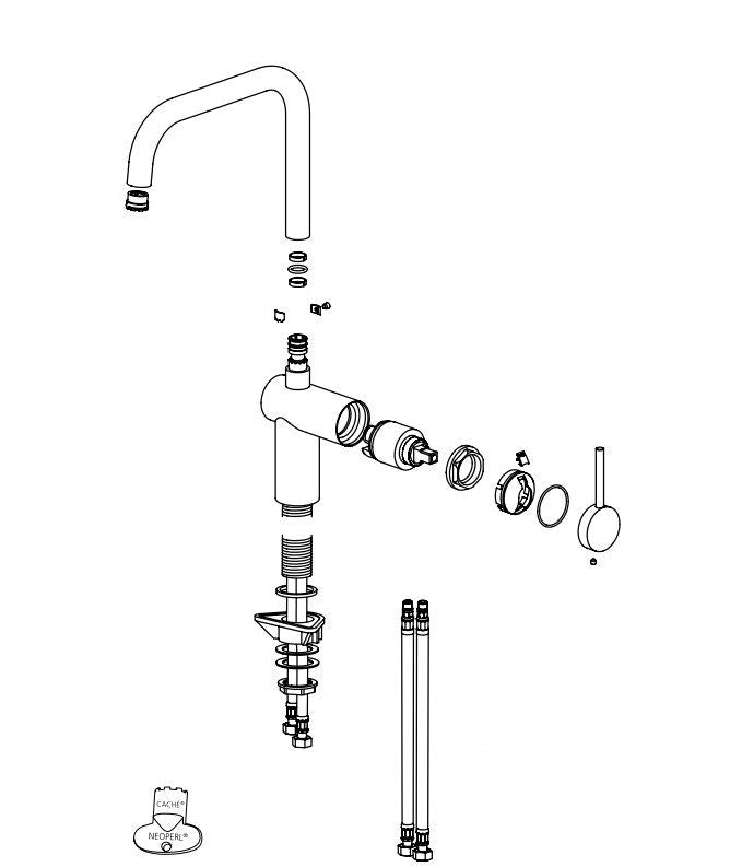 KWC Livello 10231013 Kraan Chroom