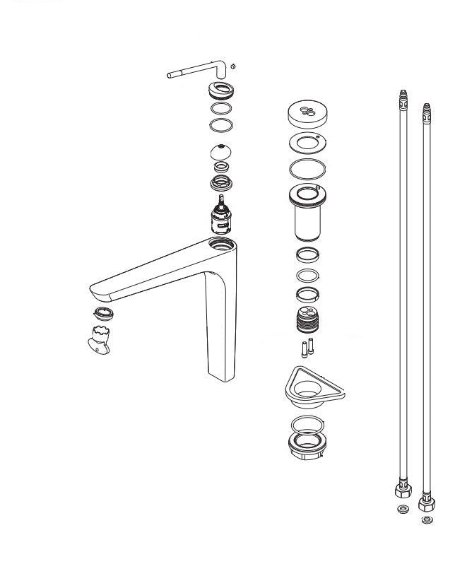 Newform O'Rama 68700 Kitchen Faucet Stainless steel-look