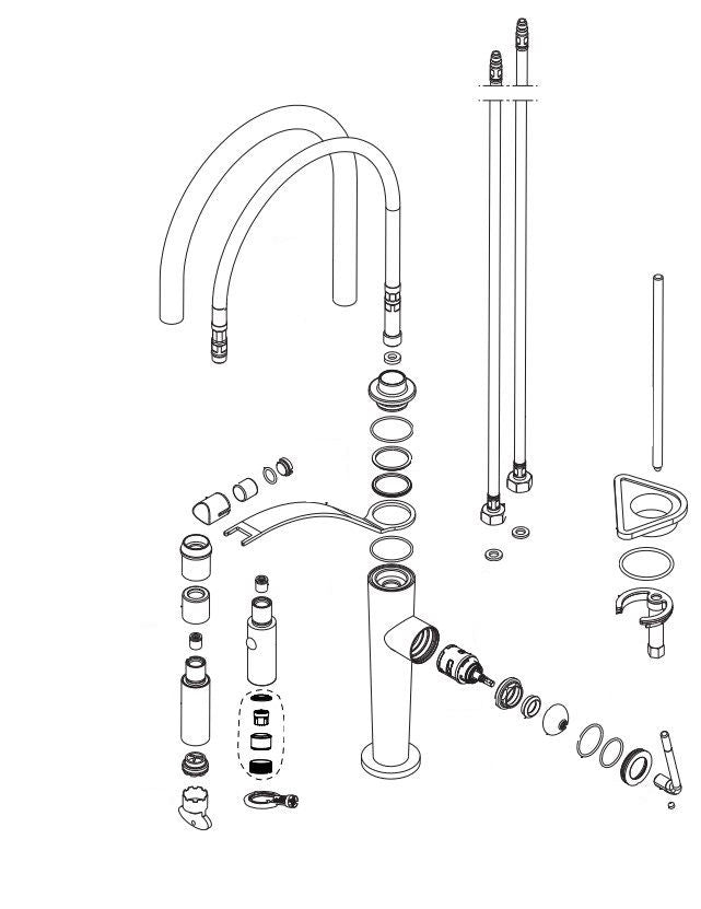 Newform O'Rama 68730 Kitchen Faucet Chrome