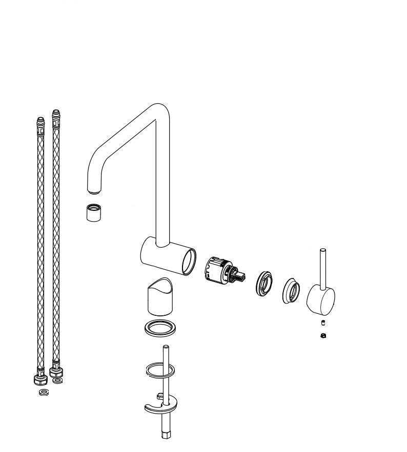 Newform XT 64320 Kitchen Faucet Chrome
