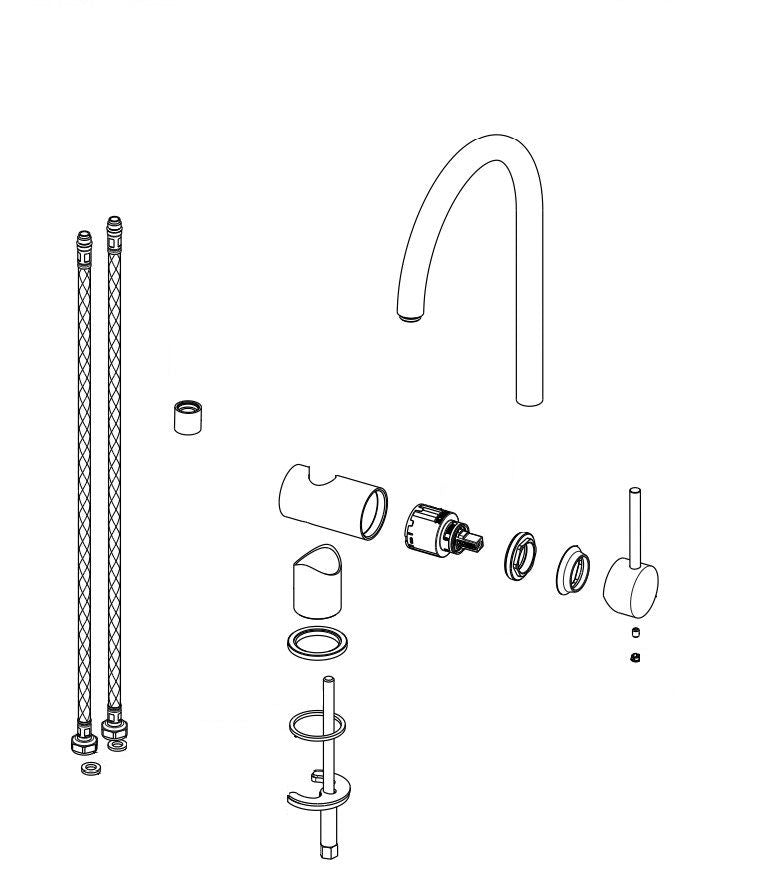 Newform XT 64325 Kitchen Faucet Chrome