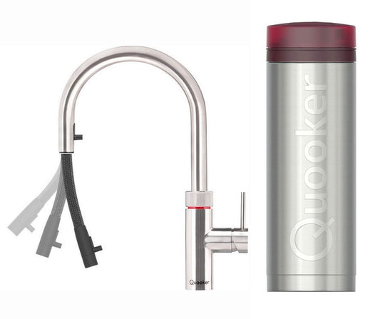Quooker Flex con caldaia PRO3 rubinetto 3 in 1 Acciaio inox