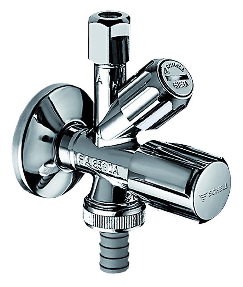Schell Schell Combi Winkelabsperrventil Chrom