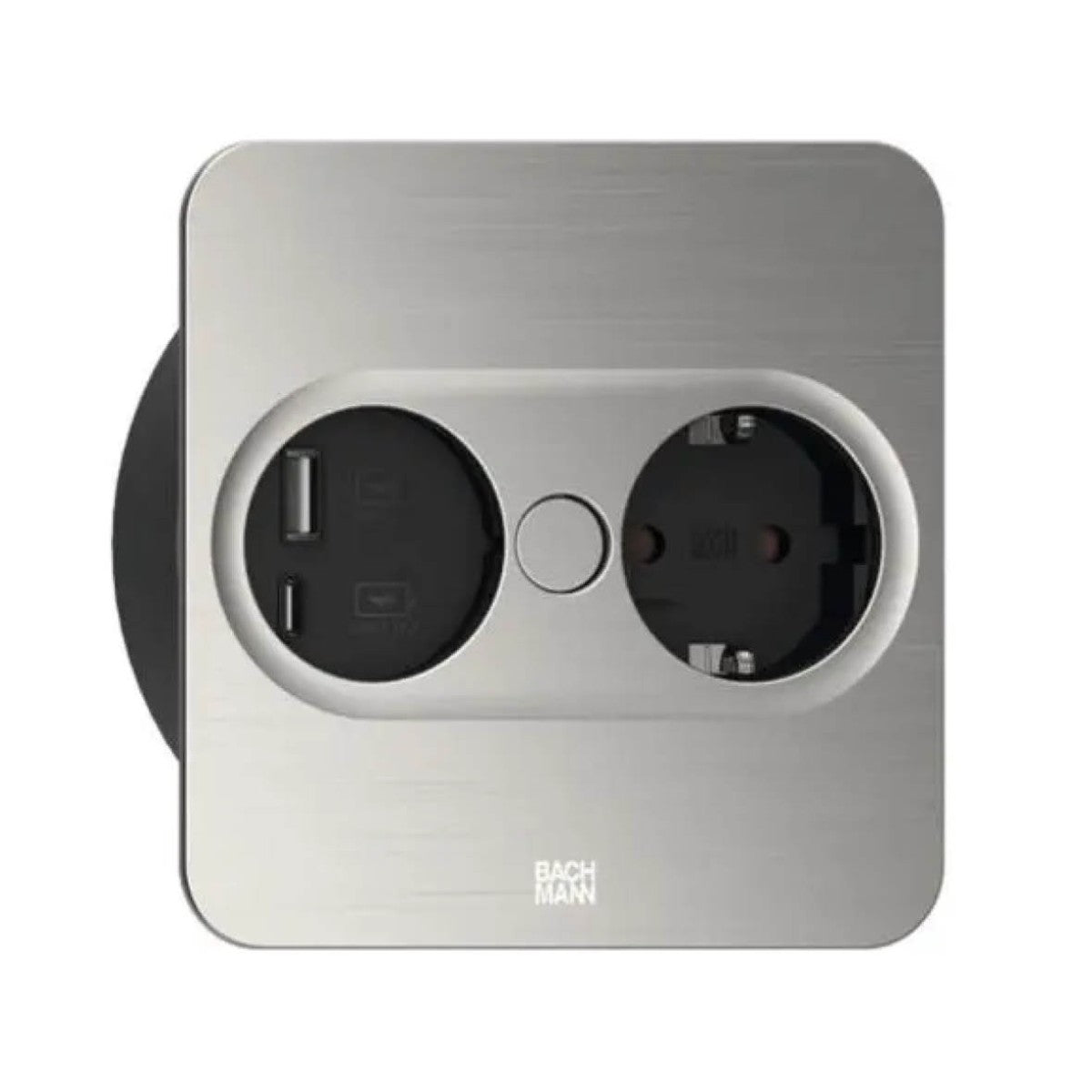 Bachmann TWIST 2 Square - with USB A/C Stainless Steel