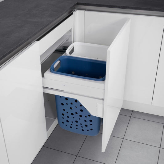Hailo Wasverzamelaar S 600 - 66L Slide-Out Opslag Wit/Blauw