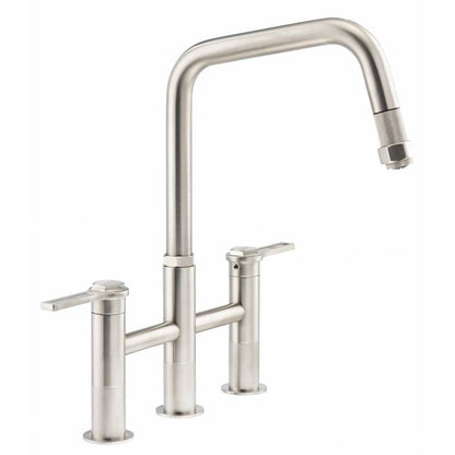 Abode Hex Bridge Tweegreeps Kraan Roestvaststaal-look