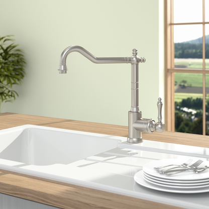 Villeroy & Boch Avia 2.0 ruostumattomasta teräksestä valmistettu nostalginen keittiöhana