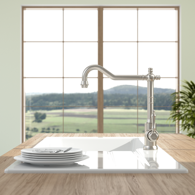 Villeroy & Boch Avia 2.0 ruostumattomasta teräksestä valmistettu nostalginen keittiöhana