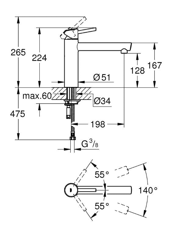 Grohe Concetto 31128DC1 Kraan Supersteel