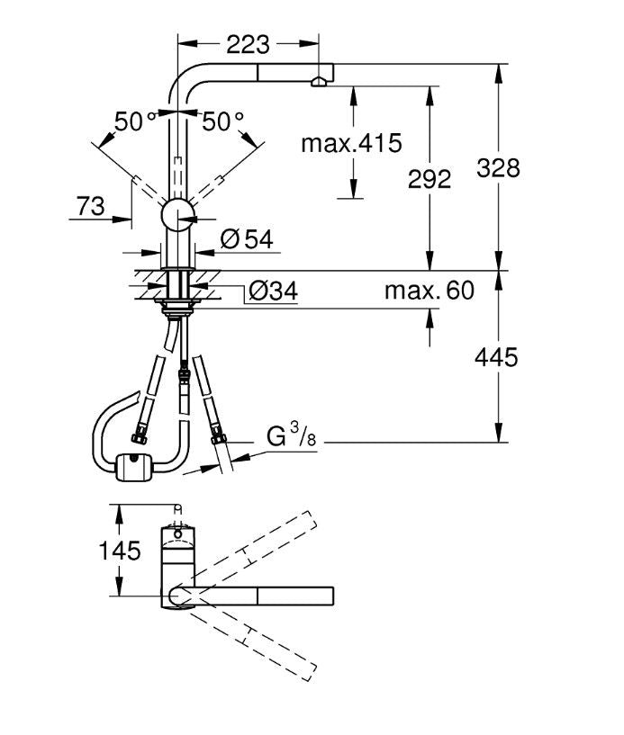 Grohe Minta 32168000 Köksblandare Krom