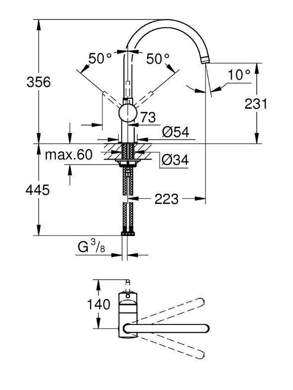 Grohe Minta 32917000 Köksblandare Krom