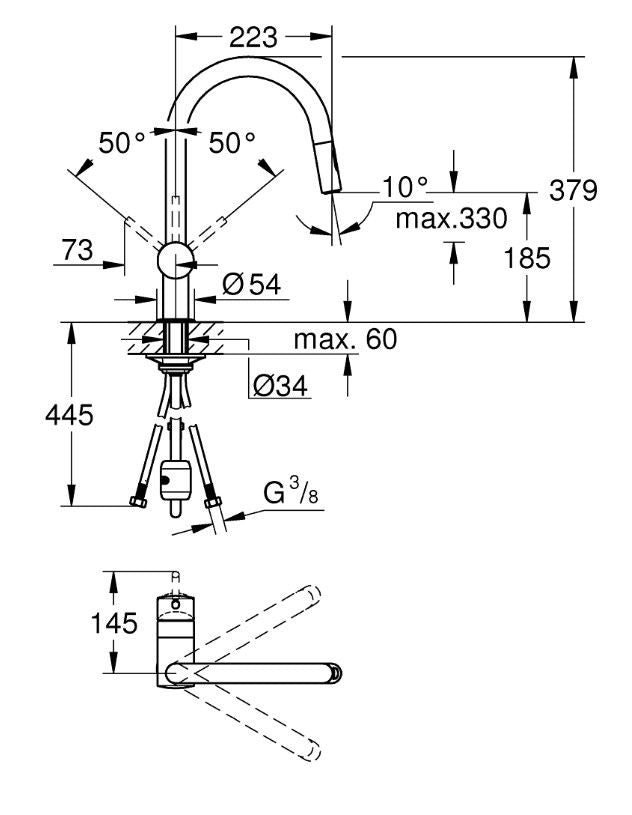 Grohe Minta 32321002 Köksblandare Krom