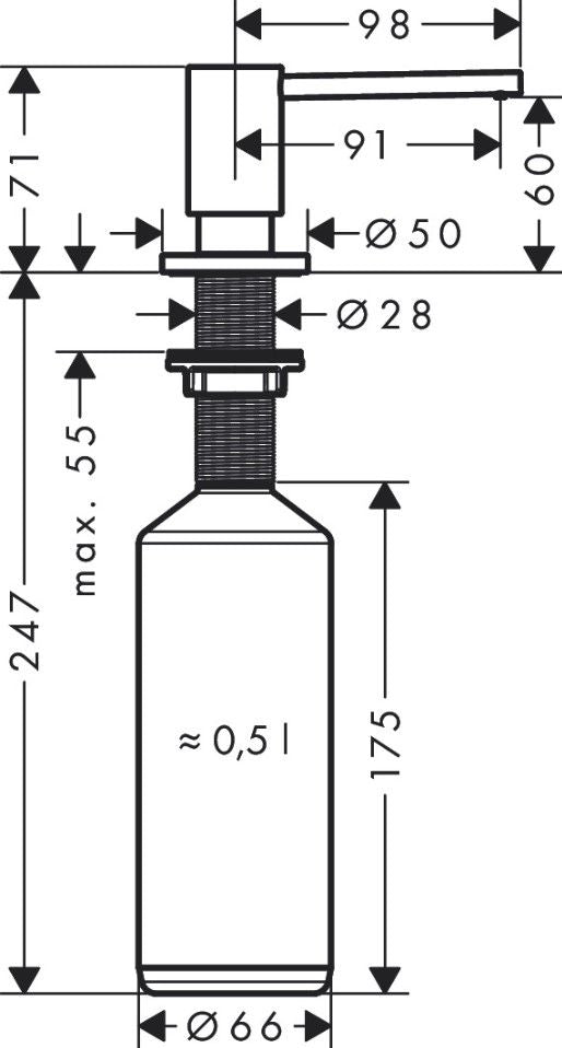 Hansgrohe A41 40438 000 Chroom