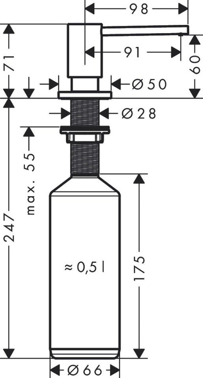 Hansgrohe A41 40438 000 Chroom