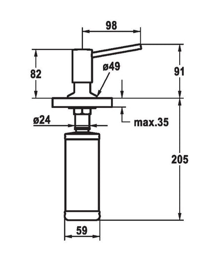 KWC Basic Matzwart Matzwart