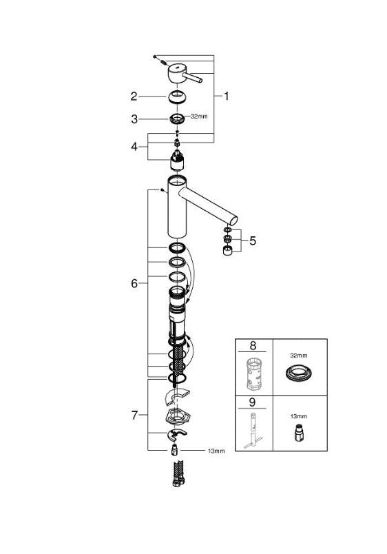 Grohe Concetto 31128DC1 Kraan Supersteel