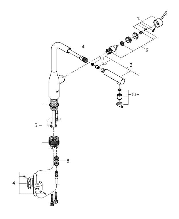 Grohe Essence 30270DCO köksblandare Supersteel