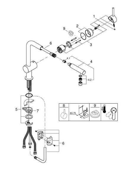 Grohe Minta 32168000 Köksblandare Krom